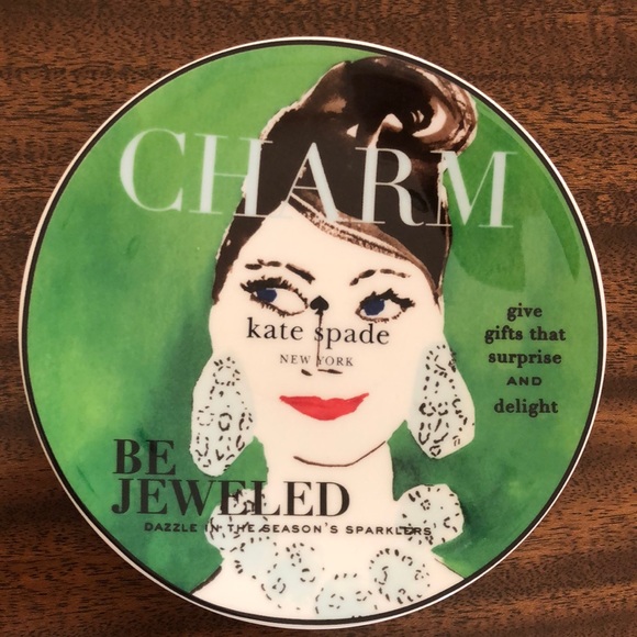 NWT Kate Spade Make Headlines tidbit charm Plates by Lenox - Picture 10 of 12